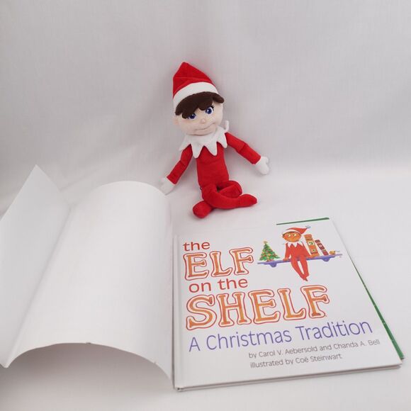 The Elf on the Shelf A Christmas Tradition Boy Doll Plush Blue Eyes 15" & Book - Picture 8 of 16